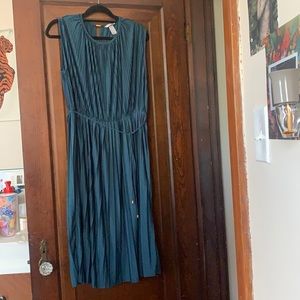 H&M teal midi dress